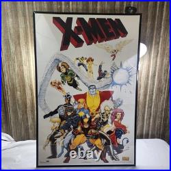 VTG 1987 Original 23X35 Poster X-Men OOP Marvel Entertainment Art Arthur Adams
