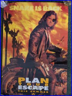 VTG 1996 ESCAPE FROM LA Kurt Russell Theatre Movie Poster signed Clff Robertson
