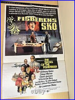 VTG 60s-70s Norwegian 1-Sheet Movie Poster Lot of 4 Norsk Filmplakat Hand Paint