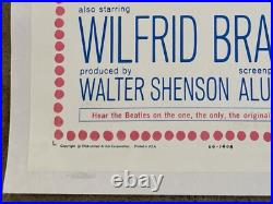 VTG A Hard Day's Night Movie Poster The Beatles RARE 1 SHEET 1964 LINEN BACKED