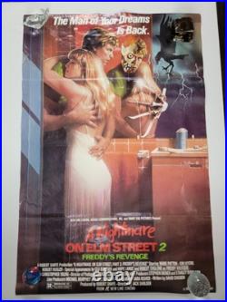 VTG A NIGHTMARE ON ELM STREET 2 FREDDY'S REVENGE Original 27x41 Movie Poster