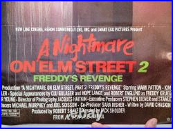 VTG A NIGHTMARE ON ELM STREET 2 FREDDY'S REVENGE Original 27x41 Movie Poster
