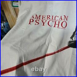 VTG American Psycho White Shirt sz Large Horror Thriller Movie Promo Poster 2005
