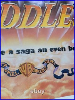 VTG BLAZING SADDLES ORIGINAL 1 SHEET MOVIE POSTER FOLDED 27 x 41 VGUC 1974