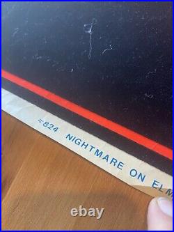 VTG Freddy Krueger Nightmare On Elm Street Black Light Velvet 1984 80s Poster