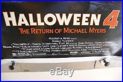 VTG Halloween 4 Return of Michael Myers Movie Poster 1988 27 x 41 Horror