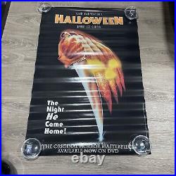 VTG Halloween Movie Poster Dvd Release 24x36 Video Store Rare