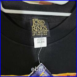 VTG Lord Of The Rings Return of King sz XXL 2XL T-Shirt Movie Promo Poster 2003