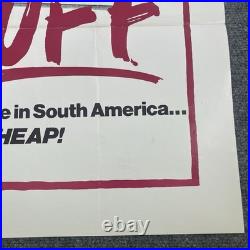 VTG Original 1976 SNUFF Horror Movie Poster 27x41 Grindhouse Exploitation Cult