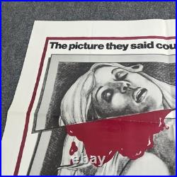 VTG Original 1976 SNUFF Horror Movie Poster 27x41 Grindhouse Exploitation Cult