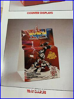 VTG Original 1986 Voltron Video Store Promo Packet - Movie Poster & Standee