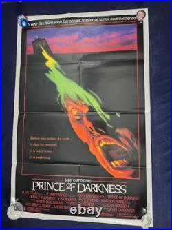 VTG PRINCE OF DARKNESS ORIGINAL 27x41 MOVIE POSTER JOHN CARPENTER 1987 Horror