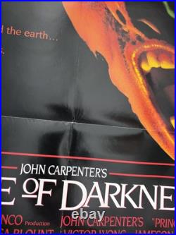 VTG PRINCE OF DARKNESS ORIGINAL 27x41 MOVIE POSTER JOHN CARPENTER 1987 Horror