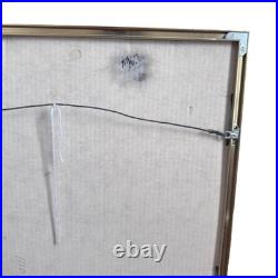 VTG Peter Pan Disney Theater Display Sign Ad Heavy Stock Poster Framed Retail