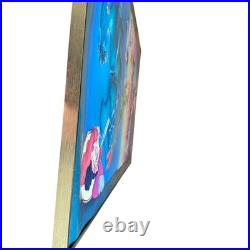 VTG Peter Pan Disney Theater Display Sign Ad Heavy Stock Poster Framed Retail