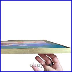 VTG Peter Pan Disney Theater Display Sign Ad Heavy Stock Poster Framed Retail