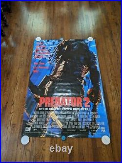 VTG Predator 2 Poster 1990 HTF size 66x44