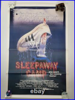 VTG Sleepaway Camp (1983) Original Movie Poster GRAIL 27X41 Horror