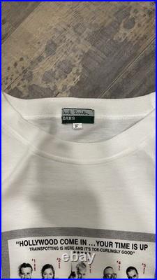 VTG Trainspotting Paul Smith sz Medium/Small Tee Shirt Movie Promo Poster 90s