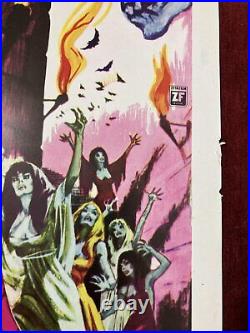 Vampire Lovers Vintage Movie Poster 1970 Horror Erotic Ingrid Pitt