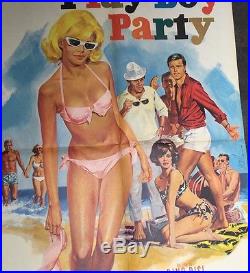 Very Rare Vintage Original 22x 31Playboy Party 1966 Movie Poster- French
