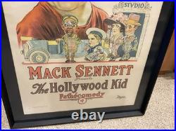 Vintage 1920's Movie Poster Mack Sennett Presents The Hollywood Kid