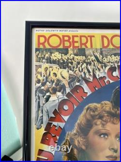 Vintage 1939 Goodbye Mr Chips Belgian Movie Poster Framed Robert Donat