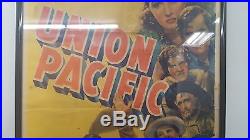 Vintage 1939 Paramount Pictures Union Pacific Original Poster in a Frame 41X26