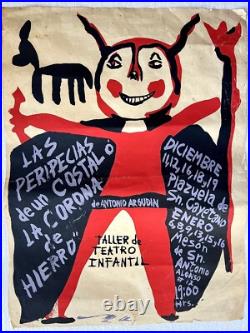 Vintage 1940s Cuban Movie Theater Poster