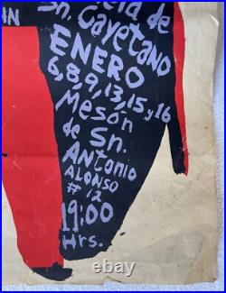 Vintage 1940s Cuban Movie Theater Poster