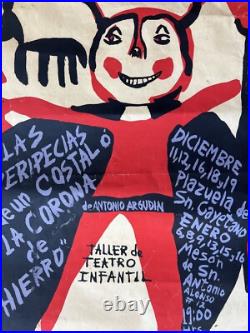 Vintage 1940s Cuban Movie Theater Poster