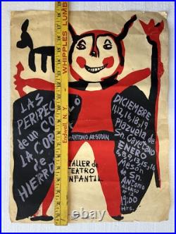 Vintage 1940s Cuban Movie Theater Poster