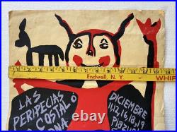 Vintage 1940s Cuban Movie Theater Poster
