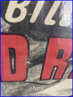 Vintage 1940s Morgan Lithograph Original Movie Poster Wild Bill Elliott