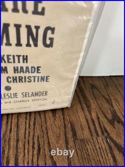 Vintage 1940s Morgan Lithograph Original Movie Poster Wild Bill Elliott