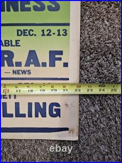 Vintage 1940s Movie Theater Poster