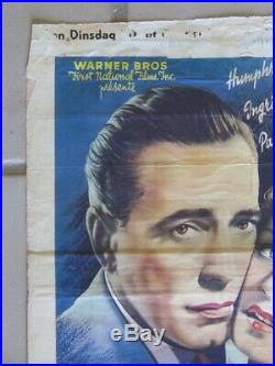 Vintage 1947 CASABLANCA Belgian Humphrey Bogart Ingrid Bergman Warner Bros