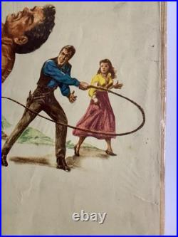 Vintage 1950 Badlands of Montana Original Movie Poster Rex Reason 36x14 Western
