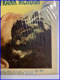 Vintage 1950 The Tougher They Come Wayne Morris Movie Poster 36x14 VG
