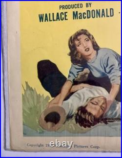 Vintage 1950 The Tougher They Come Wayne Morris Movie Poster 36x14 VG