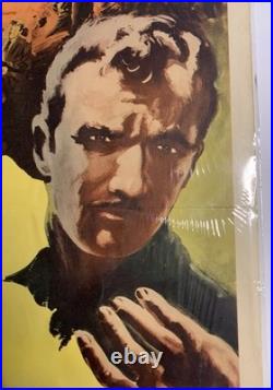 Vintage 1950 The Tougher They Come Wayne Morris Movie Poster 36x14 VG