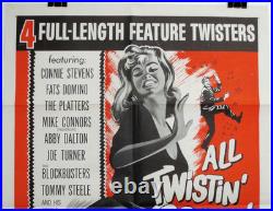 Vintage 1950s TWISTIN' ROCKIN' ROLLORAMA SHOW Rock'n'Roll 41x27 Poster FREE SHIP