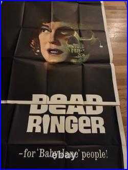 Vintage 1964 DEAD RINGER 3-Sheet Movie Poster Bette Davis Horror Skull Art 64/42