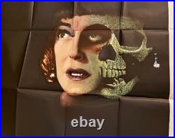 Vintage 1964 DEAD RINGER 3-Sheet Movie Poster Bette Davis Horror Skull Art 64/42