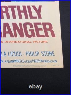 Vintage-1964 Unearthly Stranger Movie Poster Insert 14x36 Numbered 64/174