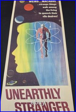 Vintage-1964 Unearthly Stranger Movie Poster Insert 14x36 Numbered 64/174