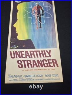 Vintage-1964 Unearthly Stranger Movie Poster Insert 14x36 Numbered 64/174