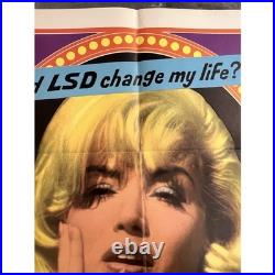 Vintage 1966 1 Sheet Movie Star American Style Movie Poster 27 X 41