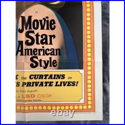 Vintage 1966 1 Sheet Movie Star American Style Movie Poster 27 X 41