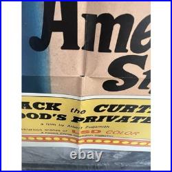 Vintage 1966 1 Sheet Movie Star American Style Movie Poster 27 X 41